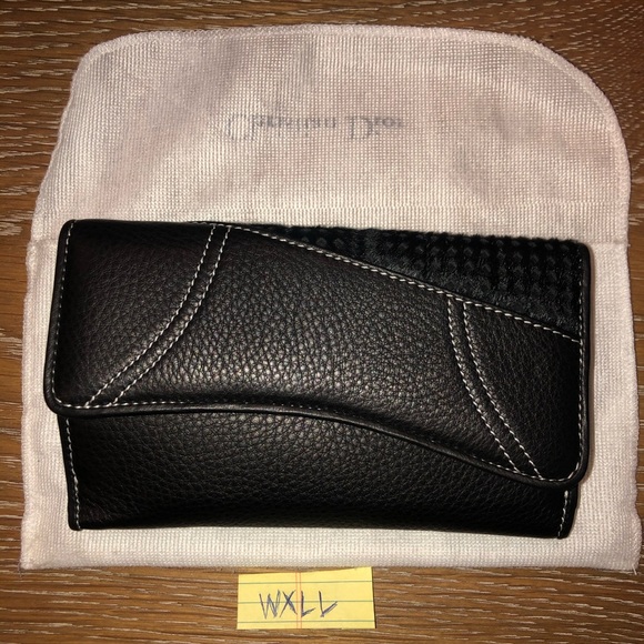 Rare Christian Dior Montaigne Wallet Pony Hair& Leather - Picture 2 of 8